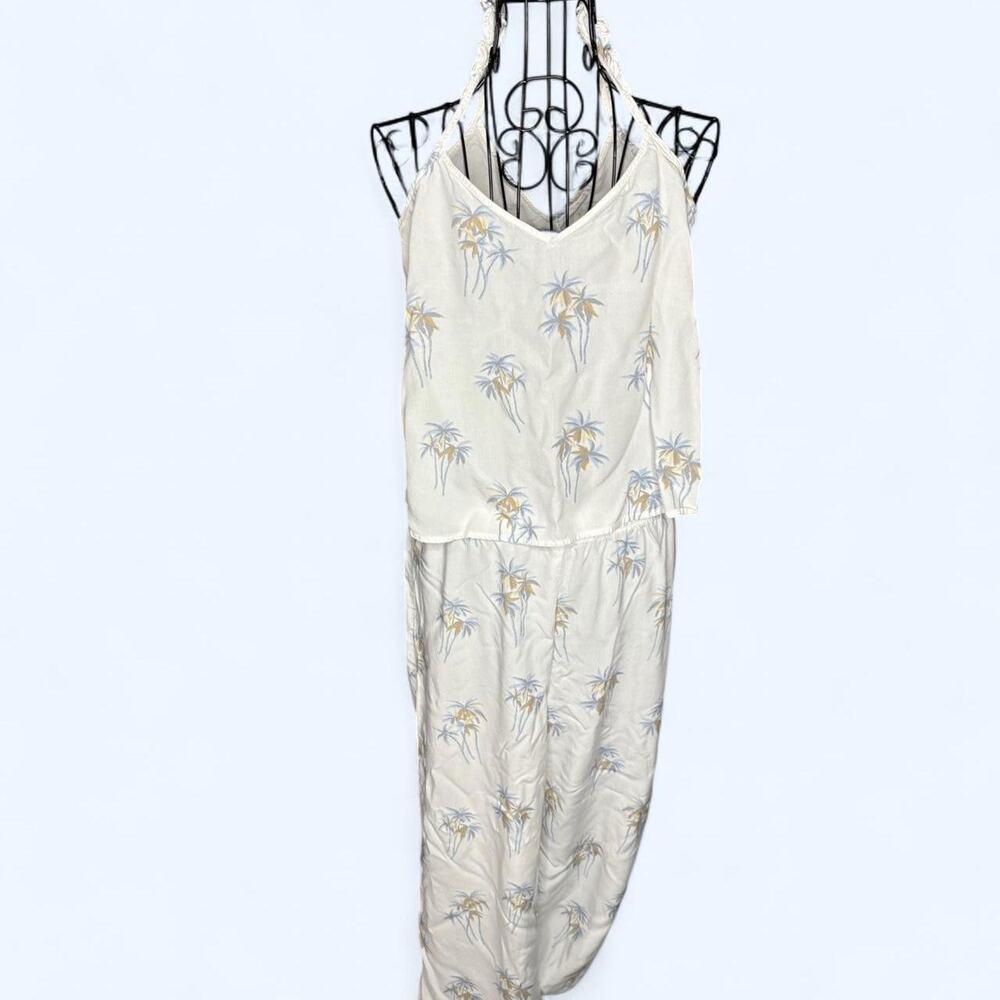 Banana Republic Palm Tree Print Halter Set - Size Small